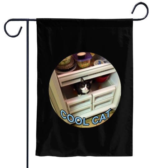 Cool Cat Garden Flags