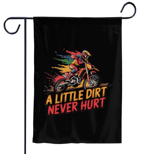 Colorful Motocross Vibes Garden Flags
