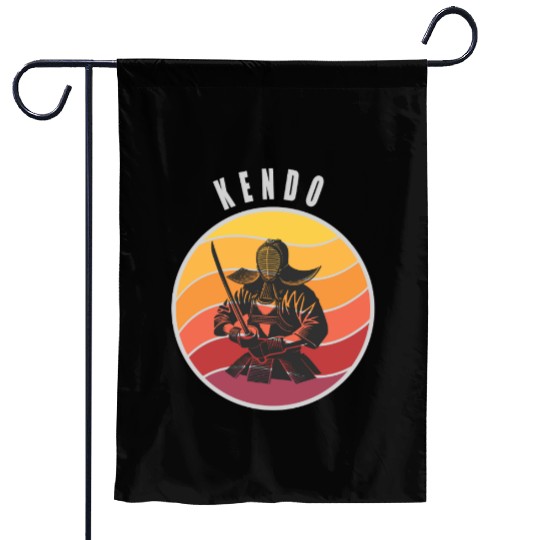 Retro Kendo Samurai Style Garden Flags