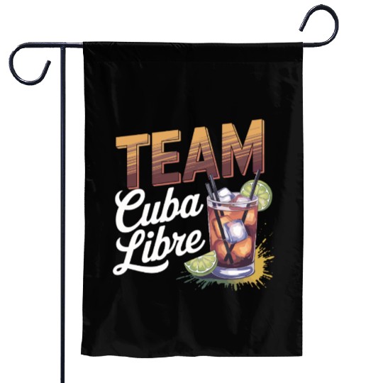 Cocktail Bartender Team Cuba Libre Garden Flags