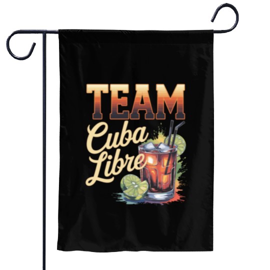 Cocktail Bartender Team Cuba Libre Garden Flags