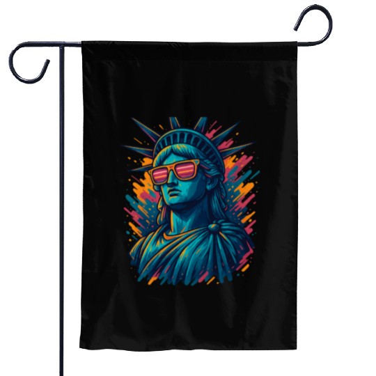 Urban Streetwear Statue of Liberty Garden Flags Design