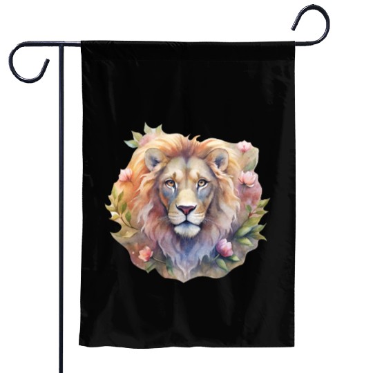 Asher the Floral Monarch Garden Flags