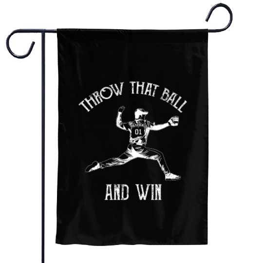 Baseball Pitcher Garden Flags