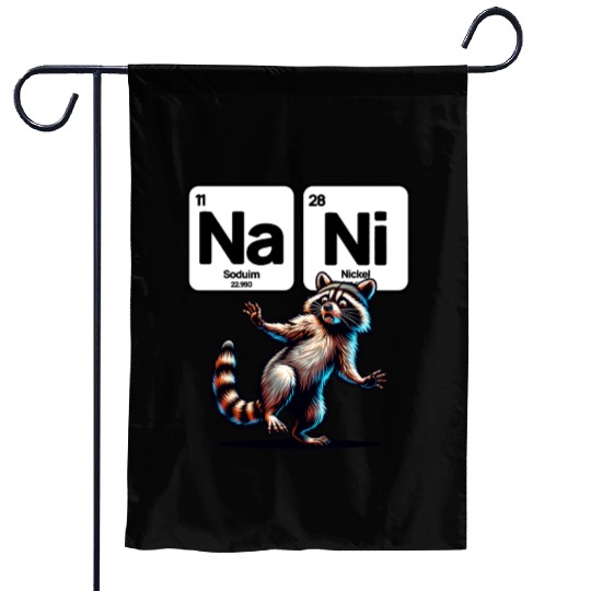 Nani Raccoon Garden Flags