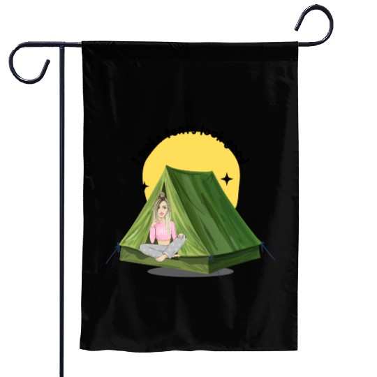 Camper Girl - I Make Tents Look Good Garden Flags