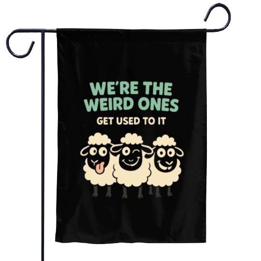 Funny Black Sheep Cousin Quirky Family Outcast Garden Flags