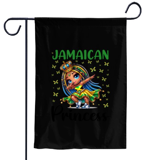 Jamaican Princess Dabbing for girls & kids Garden Flags