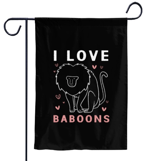 Baboon Animal Monkey Garden Flags