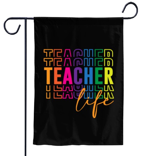Teacher Life Garden Flags