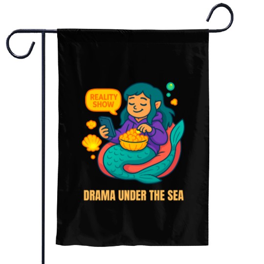 Drama Under the Sea Garden Flags