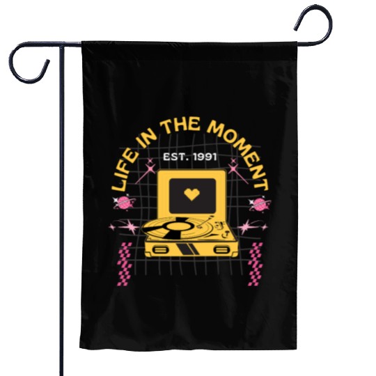Live In The Moment Garden Flags