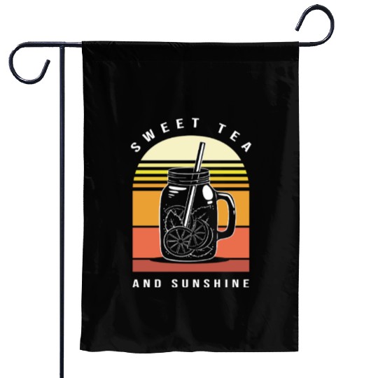Sweet Tea Lover Morning Drink Garden Flags