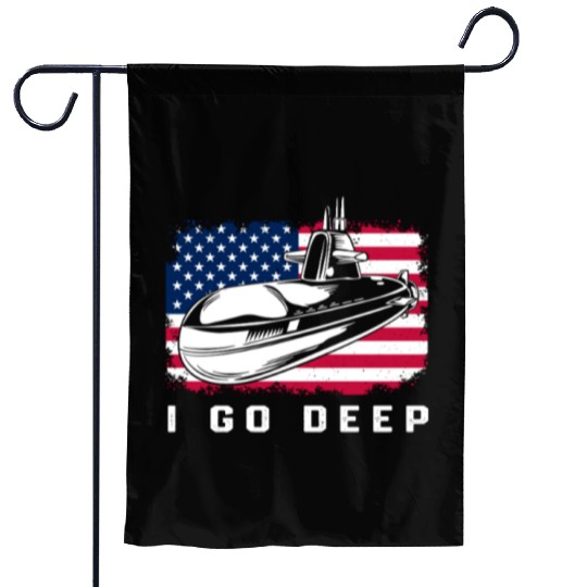 Patriotic American Submarine Veteran Garden Flags