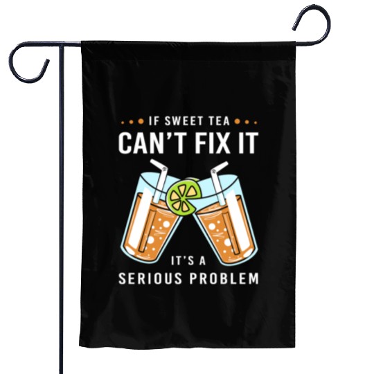 Sweet Tea Lover Drinker Garden Flags