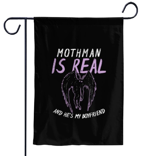 Mothman Is My Boyfriend For Cryptid Lover Garden Flags