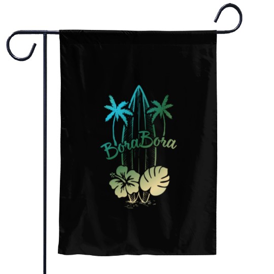 Bora Bora Surf Paradise Tropical Island Vacation Garden Flags