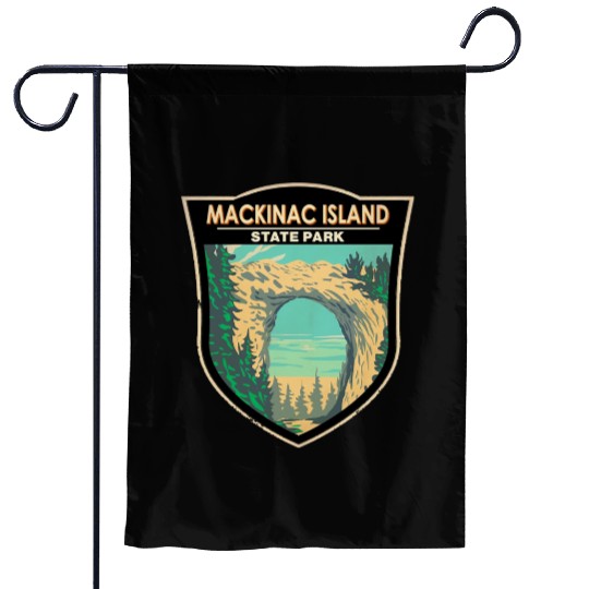 Mackinac Island Garden Flags