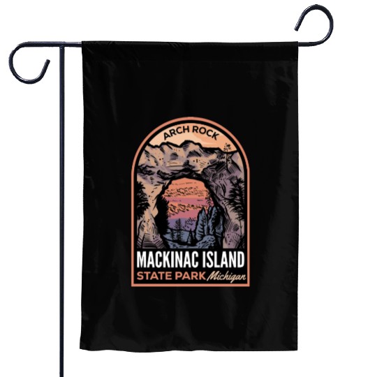 Mackinac Island Garden Flags