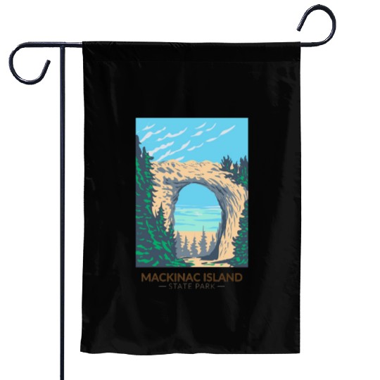 Mackinac Island Garden Flags