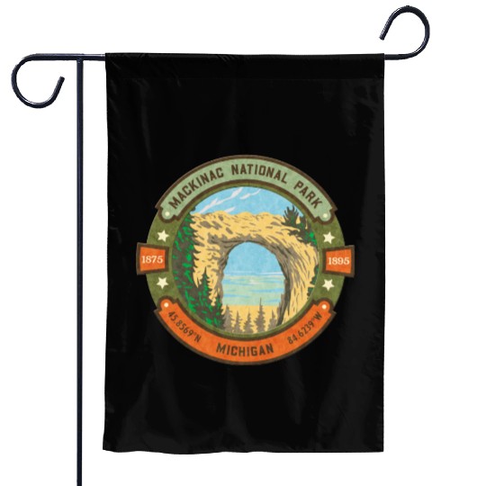Mackinac Island Garden Flags
