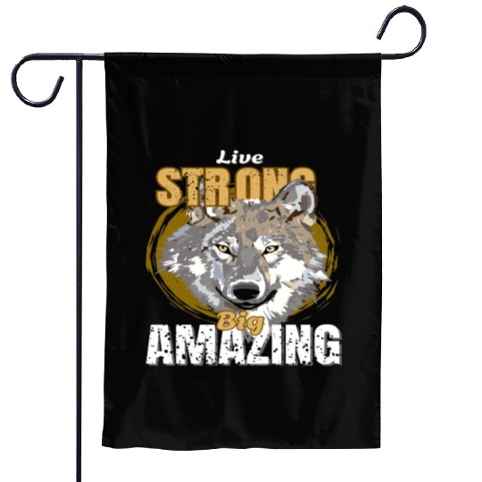 wolf design Garden Flags