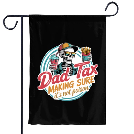 Funny Cool Skeleton Garden Flags