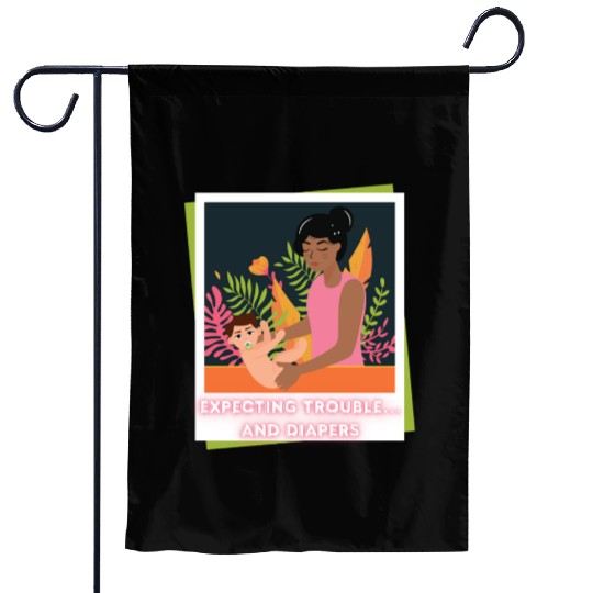 First Time Mom Vibes – Expecting Mother Garden Flags