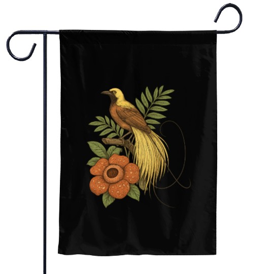Bird of Paradise Rafflesia Garden Flags