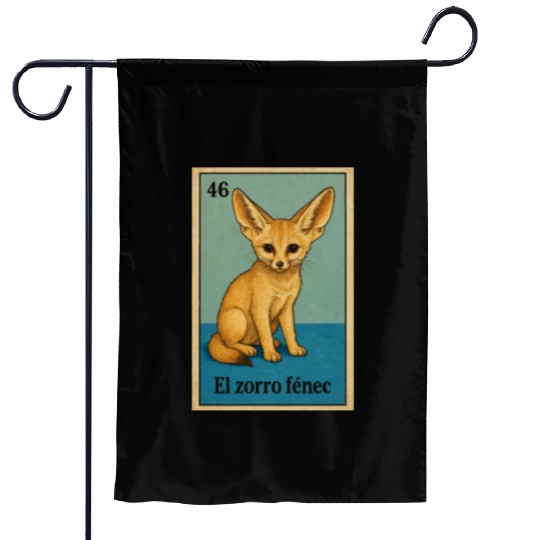 EL ZORRO FÉNEC - THE FENNEC FOX - LA LOTERÍA Garden Flags