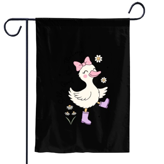 Silly Goose on the Loose Garden Flags