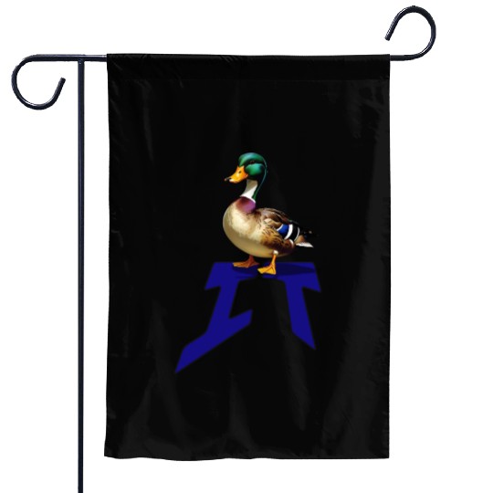 Mallard Duck on the word IT Garden Flags