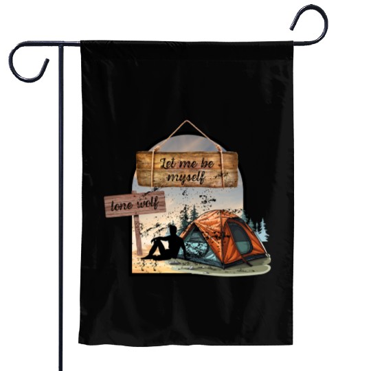 Lone Wolf Retreat Garden Flags