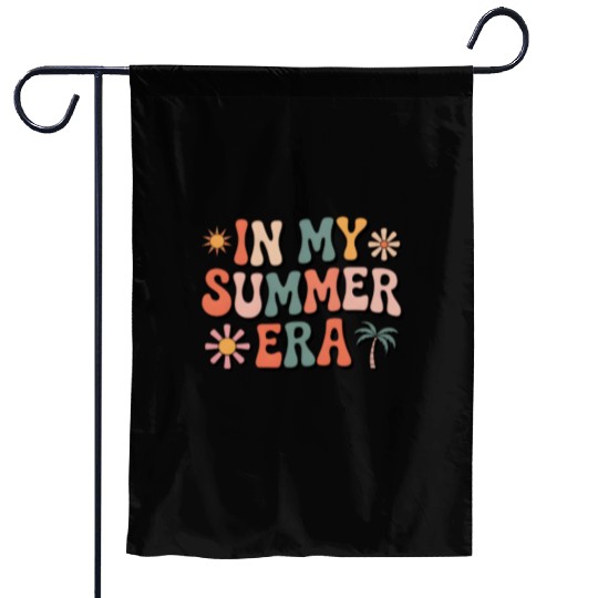 In My Summer Era Groovy Last Day of School Teacher Garden Flags