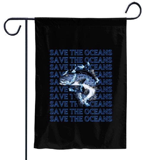 Guard Our Oceans Fish Unity Garden Flags