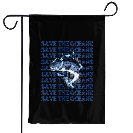 Guard Our Oceans Fish Unity Garden Flags
