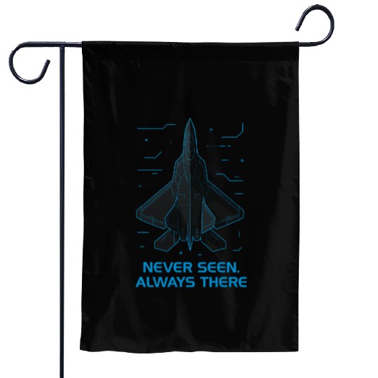 Stealth Fighter Jet Garden Flags – Futuristic Military