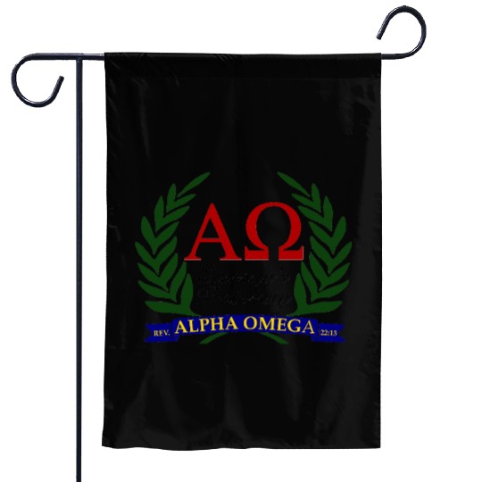 Alpha Omega, Eternity's Fraternity Garden Flags