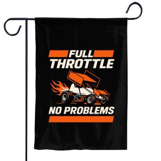 Sprint Car Racing Dirt Track Speed Oval Race Garden Flags