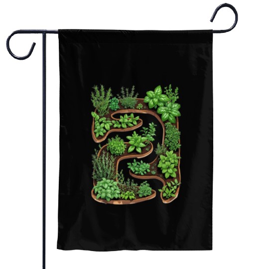 City Herb Garden Oasis Blueprint Garden Flags