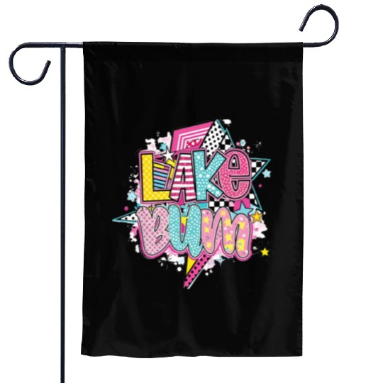 Lake Bum Summer Vacation Garden Flags