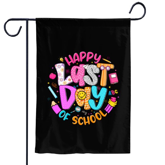 Last Day of School Teacher Garden Flags