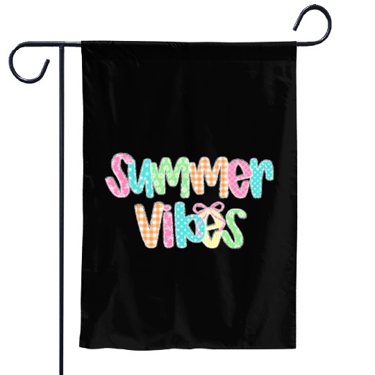 Preppy Summer Vibes Garden Flags