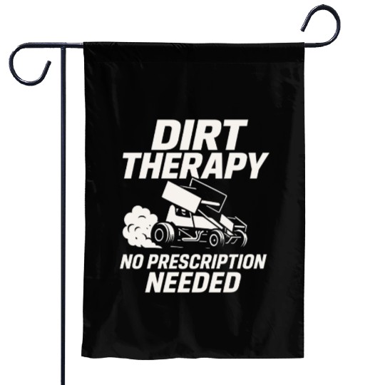 Sprint Car Racing Dirt Track Speed Oval Race Garden Flags