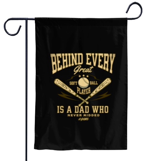 Softball Dad Pride Garden Flags