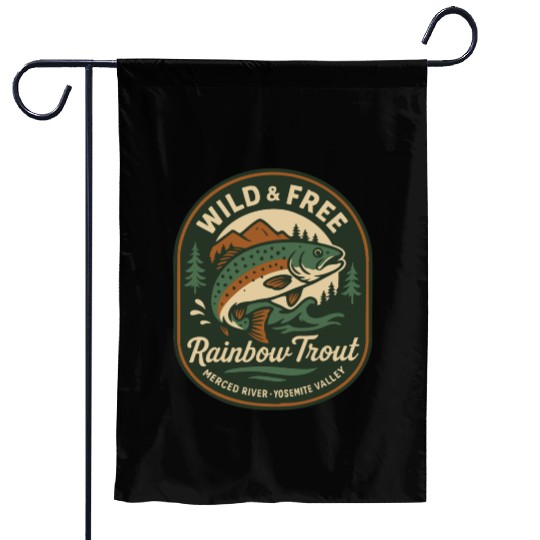 Rainbow Trout Garden Flags