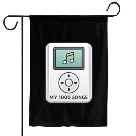 My 1000 Songs MP3 Player Retro 2000s Y2K Garden Flags