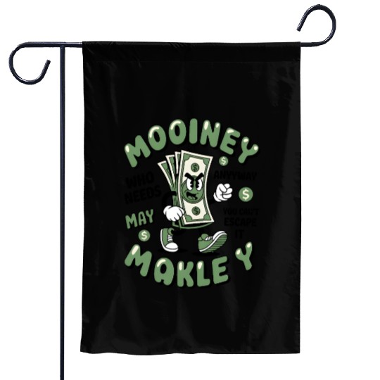 Money Mover Cartoon – Funny Retro Cash Art Garden Flags