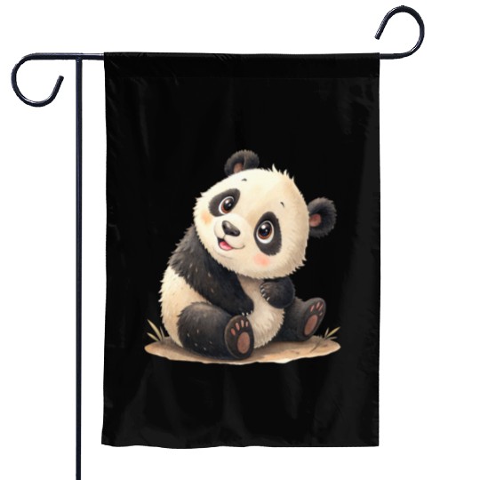 Bamboo Bliss Panda Garden Flags