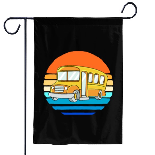 School Bus Driver Garden Flags